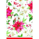 Weihnachten Poinsettia Papier Tischdecke 120x180 cm
