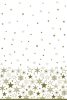 Weihnachten Gold Stars Papier-Tischdecke 120x180 cm