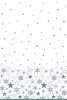 Weihnachten Silver Stars Papiertischdecke 120x180 cm