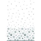 Weihnachten Silver Stars Papiertischdecke 120x180 cm