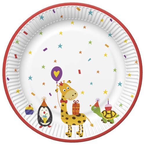 Tiere Cute Party Pappteller 8 Stck 22,7 cm