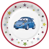 Wagen Cartoon Papierteller 8 Stk 22,7 cm