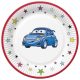 Wagen Cartoon Papierteller 8 Stk 22,7 cm