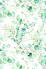 Farbe Eucalyptus Twigs Blumenpapiertischdecke 120x180 cm