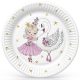 Balett With Swan Ballerina Pappteller 8 Stk. 18 cm