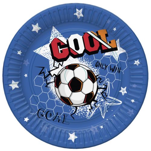 Fußball Cool Pappteller, 8er-Set, 22,7 cm