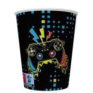 Gamer Play Pad 8er-Pack Pappbecher, 250 ml