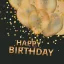 Geburtstag Black Happy Birthday Serviette 20 Stk 25x25 cm