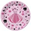 Farbe Party Dress Mädchenteller aus Papier, 8er Set, 22,7 cm