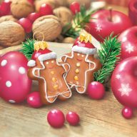 Weihnachten Gingerbread Servietten 20er Pack, 33x33 cm