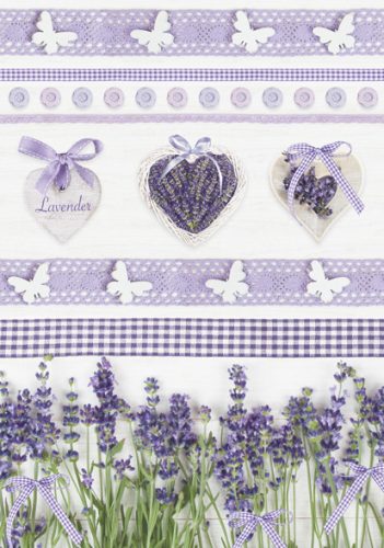 Farbe Heart Lavendel A/4 Gummimappe