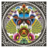 Tiere Folk Peacocks Serviette 20 Stück 33x33 cm