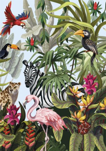Farbe Jungle Natur A/4 Gummimappe