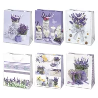   Farbe Bunch Lavendelpapier-Geschenktasche, Tasche 19x23x10,5 cm