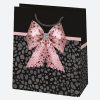Farbe Bow Papiergeschenktasche 19x23x10,5 cm