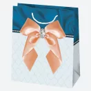 Farbe Bow Papiergeschenktasche 19x23x10,5 cm