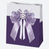Farbe Bow Papiergeschenktasche 19x23x10,5 cm