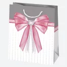 Farbe Bow Papiergeschenktasche 19x23x10,5 cm