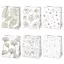 Farbe White Gemusterte Papiergeschenktüte 19x23x10,5 cm