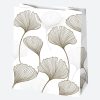 Farbe White Gemusterte Papiergeschenktüte 19x23x10,5 cm