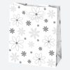 Farbe White Gemusterte Papiergeschenktüte 19x23x10,5 cm