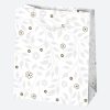 Farbe White Gemusterte Papiergeschenktüte 19x23x10,5 cm