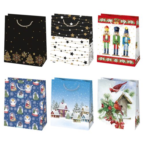 Weihnachten Mix Papier-Geschenktasche 19x23x10,5 cm