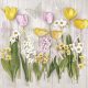 Blume Spring Flowers Tulpen Serviette 20 Stk 33x33 cm