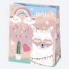 Tiere Sissy Papiergeschenktasche 19x23x10,5 cm