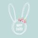 Ostern Graphic Bunny Serviette 20 Stk 33x33 cm