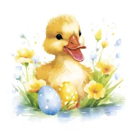 Ostern Cute Baby Duck Serviette 20 Stk 33x33 cm
