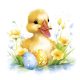 Ostern Cute Baby Duck Serviette 20 Stk 33x33 cm
