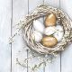 Ostern Eggs in Wicker Nest Serviette 20 Stk 33x33 cm