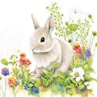 Ostern Little Bunny Serviette 20 Stk. 33x33 cm