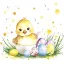 Ostern Chick in Eggshell Servietten 20er Pack 33x33 cm