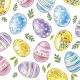 Ostern Watercolour Eggs Serviette 20 Stk. 25x25 cm