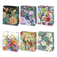 Blume Elegant Floral Papier-Geschenktasche, 19x23x10,5 cm