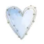 Farbe Pastel Blue Herz Serviette 20 Stk 33x33 cm