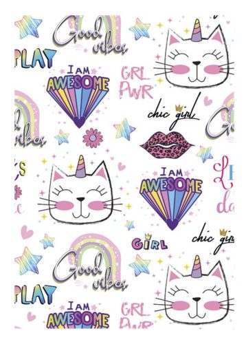 Katze Chic Girl A/4 Gummimappe