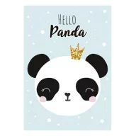 Panda Crown A/4 Gummibandmappe