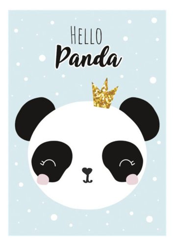 Panda Crown A/4 Gummibandmappe
