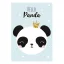 Panda Crown A/4 Gummibandmappe