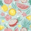 Früchte Pastel Exotic Obstserviette 20 Stk 33x33 cm