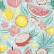 Früchte Pastel Exotic Obstserviette 20 Stk 33x33 cm