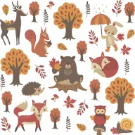 Tiere Woodland Serviette 20 Stück 33x33 cm