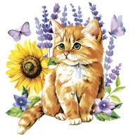Katze Watercolour Kitten Serviette 20 Stück 33x33 cm