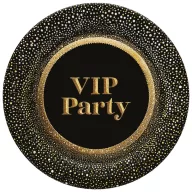 Party Gold VIP 8er Set Pappteller, 18 cm