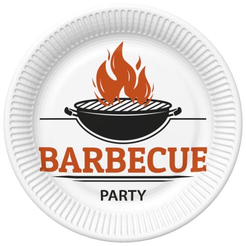 BBQ Party Barbecue Pappteller 8er-Pack, 22,7 cm