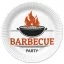 BBQ Party Barbecue Pappteller 8er-Pack, 22,7 cm