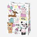 Farbe Party Papiergeschenktasche 23x32x11 cm